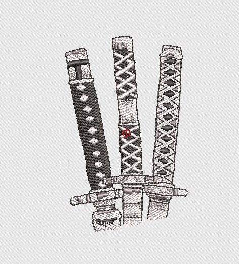 Swords Embroidery Design