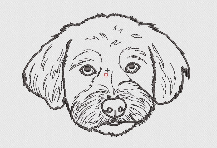 Dog Embroidery Design