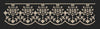 Black Ivory Scallop Daisy Lace Border Black & Cream Embroidery Design