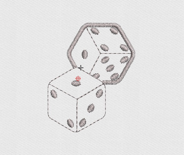Dice Embroidery Design