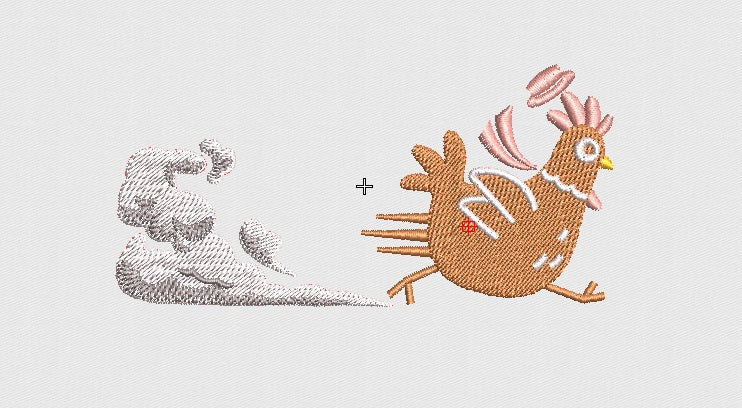 Chicken Embroidery Design