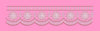Scalloped Floral Rosette Border Embroidery Design
