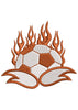 Fotball Hot Lover Embroidery Design