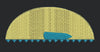 Serrated Crescent Motif Embroidery Design