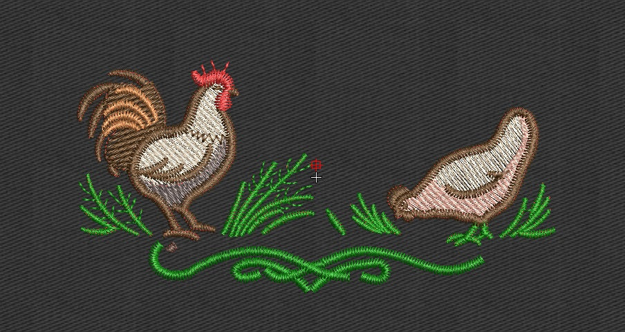 Chicken Embroidery Design