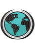 World Ocean Map Embroidery Design