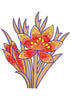 Coral Flower Embroidery Design