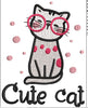 Cute Cat Embroidery Design