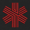 Crimson Radiant Lattice Embroidery Design