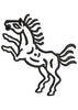 Horse Jumping Embroidery Design
