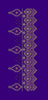 Royal Zari Chevron Lace - Deep Purple & Golden Embroidery Design