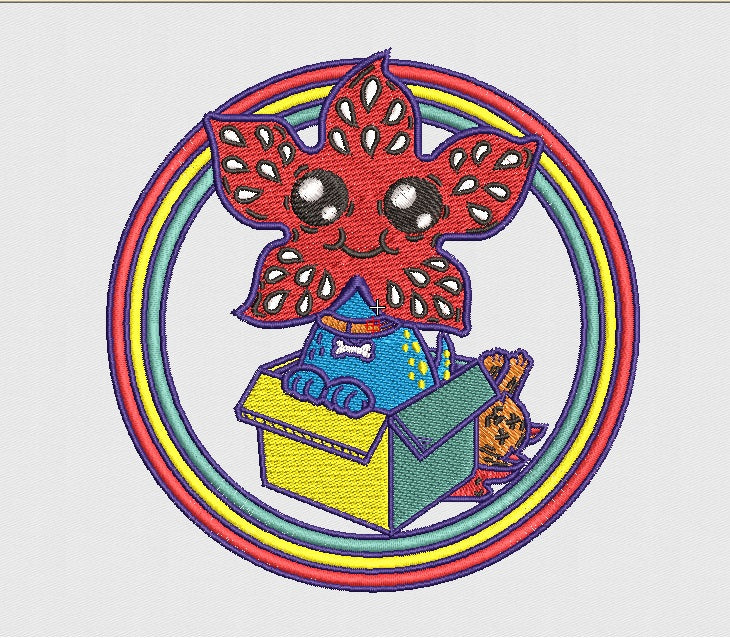 Box Embroidery Design