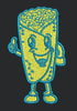 Cheerful Wrapped Food Character Embroidery Design