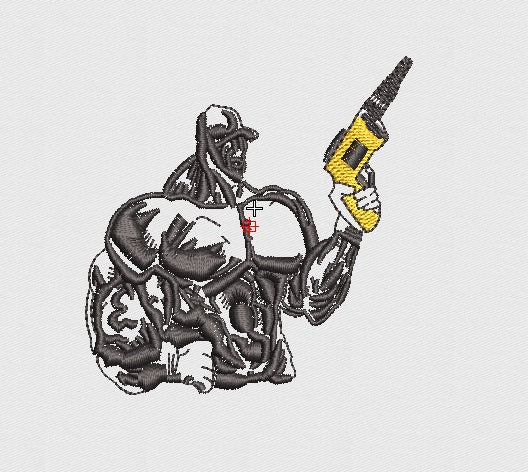 Mechanic Embroidery Design