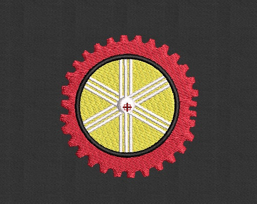 Wheel Embroidery Design
