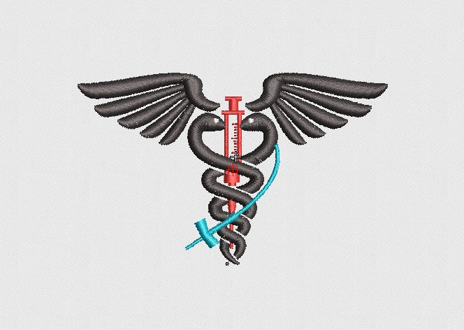 Wing Embroidery Design