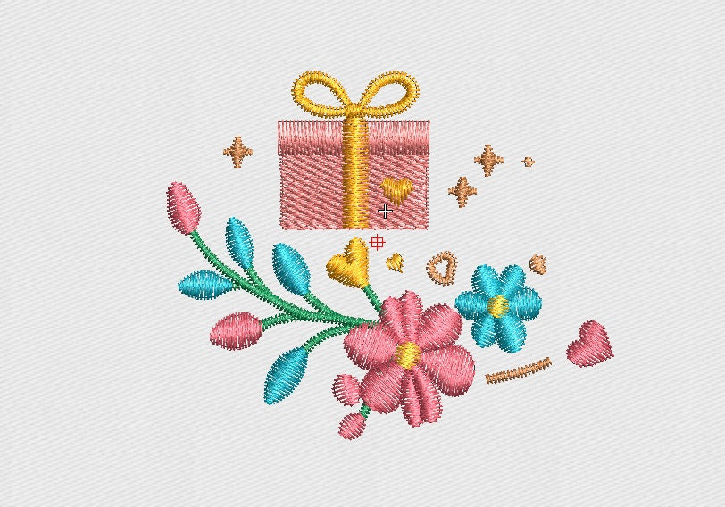 Box Embroidery Design