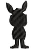 Crazy Rabbit Embroidery Design