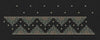 Floral Jacquard Woven Black Embroidery Design