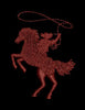 Rearing Stallion Rodeo Embroidery Design