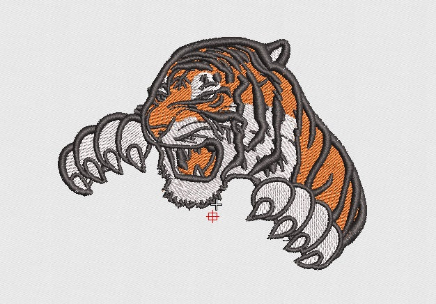 Tiger Embroidery Design