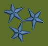 Three Stars Embroidery Design