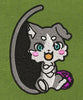 Puck Grey Embroidery Design
