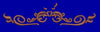 Symmetrical Brown Scrollwork Border Embroidery Design