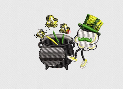 Magician Embroidery Design