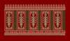 Red and Green Mughal Inspired Panel Embroidery Design