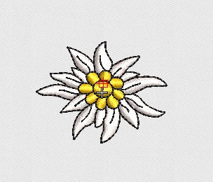 Gold Rose Embroidery Design