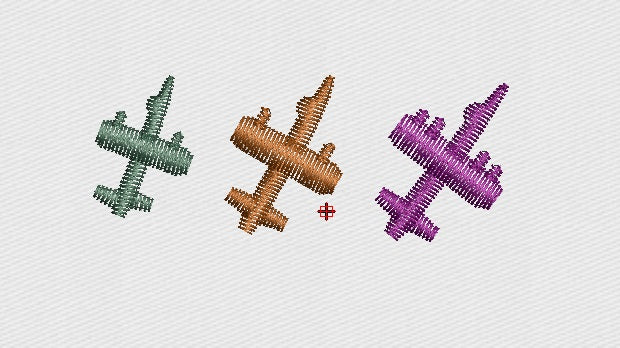 Air Craft Embroidery Design