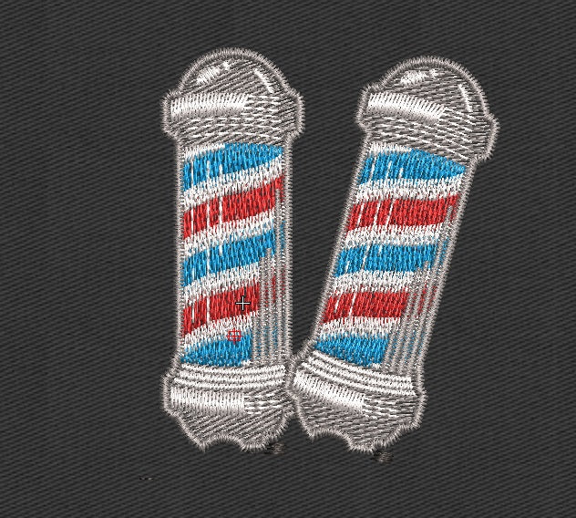 Barber Embroidery Design