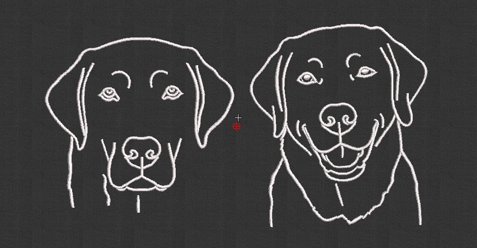 Dog Embroidery Design