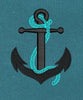 Rope Anchor Black & Neo Embroidery Design