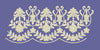 Symmetrical Floral Scallop Border Embroidery Design