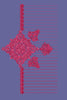 Ornate Pink Geometric Corner Motif Embroidery Design