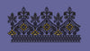 Black and Gold Ornate Border Embroidery Design