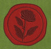 Rose Seal Red Wax Embroidery Design