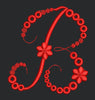 Floral Red Embroidery Design