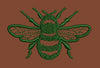Bee Green Embroidery Design