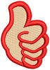 Thumbs Up Embroidery Design