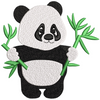 Panda Embroidery Design