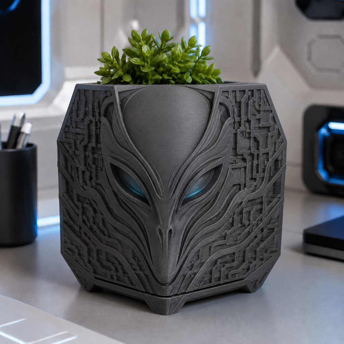 Alien Themed Planter Pot Print STL File