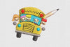 Bus Embroidery Design