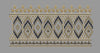 Geometric Diamond Ikat Border Embroidery Design