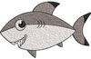 Shark Baby Embroidery Design
