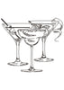 Wine Drink Embroidery Design
