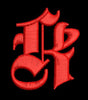 Letter K Embroidery Design