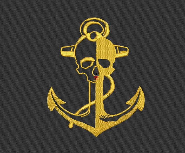 Ship Embroidery Design